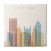 Pittsburgh, Pennsylvania | City Skyline Tegeltje (Voorkant)