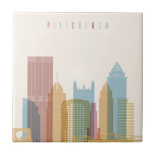 Pittsburgh, Pennsylvania   City Skyline Tegeltje