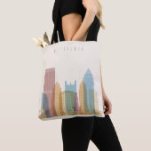 Pittsburgh, Pennsylvania | City Skyline Tote Bag (Dichtbij)