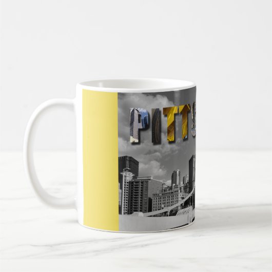 Pittsburgh Pennsylvania City Skyline Travel Foto Koffiemok (Links)