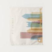 Pittsburgh, Pennsylvania | City Skyline Wandkleed (Voorkant)
