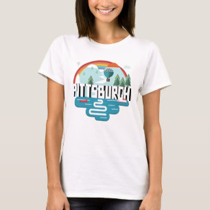 Pittsburgh, Pennsylvania Cityscape Design T-shirt