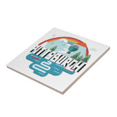 Pittsburgh, Pennsylvania | Cityscape Design Tegeltje (Zijkant)