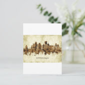 Pittsburgh Pennsylvania Cityscape Feestdagenkaart (Staand voorkant)