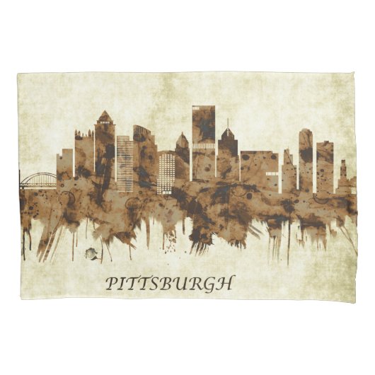Pittsburgh Pennsylvania Cityscape Kussensloop (Voorkant)