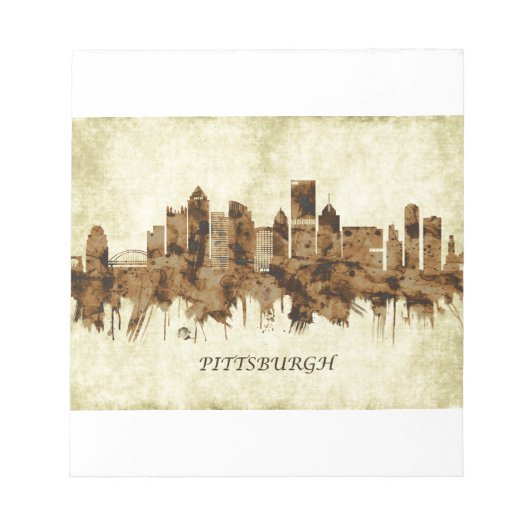 Pittsburgh Pennsylvania Cityscape Notitieblok (Voorkant)