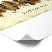 Pittsburgh Pennsylvania Cityscape Poster (Hoek)