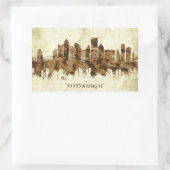 Pittsburgh Pennsylvania Cityscape Rechthoekige Sticker (Tas)