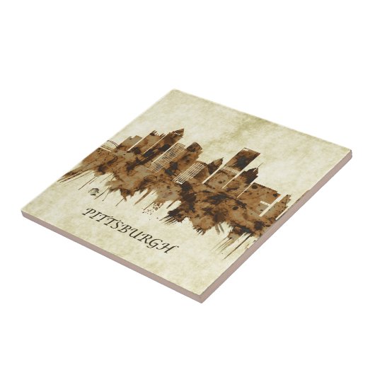 Pittsburgh Pennsylvania Cityscape Tegeltje (Zijkant)