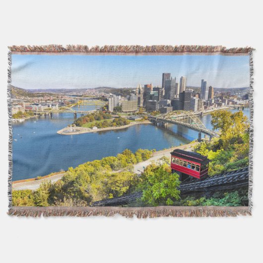 Pittsburgh Pennsylvania Duquesne Incline Deken (Voorkant)