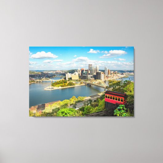 Pittsburgh Pennsylvania Duquesne Inline Canvas Afdruk (Voorkant)