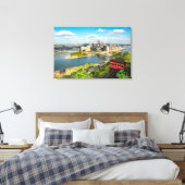 Pittsburgh Pennsylvania Duquesne Inline Canvas Afdruk (Insitu (Slaapkamer))