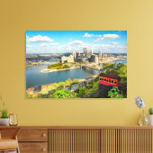 Pittsburgh Pennsylvania Duquesne Inline Canvas Afdruk (Insitu (Woonkamer))