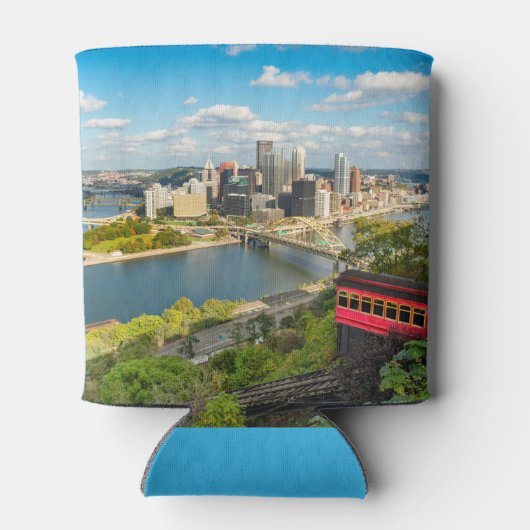 Pittsburgh Pennsylvania Duquesne Inline Uitzicht Blikjeskoeler (Achterkant)