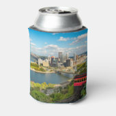 Pittsburgh Pennsylvania Duquesne Inline Uitzicht Blikjeskoeler (Blikje Achterkant)