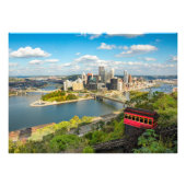 Pittsburgh Pennsylvania Duquesne Inline Uitzicht Foto Afdruk (Voorkant)