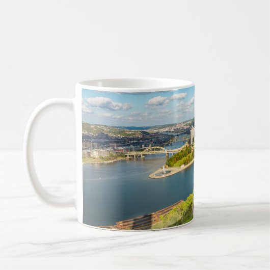 Pittsburgh Pennsylvania Duquesne Inline Uitzicht  Koffiemok (Links)