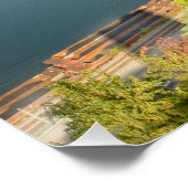 Pittsburgh Pennsylvania Duquesne Inline Uitzicht Perfect Poster (Hoek)