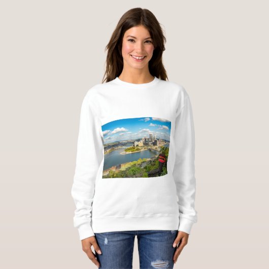 Pittsburgh Pennsylvania Duquesne Inline Uitzicht Trui (Voorkant volledig)