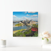 Pittsburgh Pennsylvania Duquesne Inline Uitzicht Vierkante Klok (Huis)