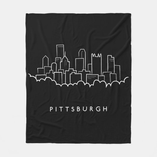 Pittsburgh Pennsylvania Fleece Deken (Voorkant)