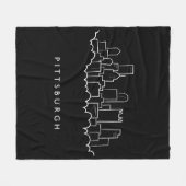 Pittsburgh Pennsylvania Fleece Deken (Voorkant (Horizontaal))