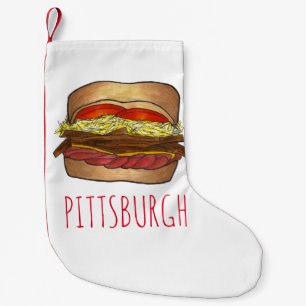 Pittsburgh Pennsylvania Franse Fry Sandwich Foodie Kleine Kerstsok