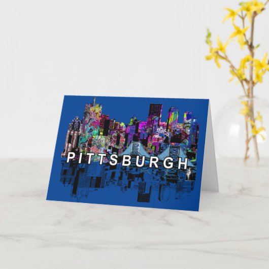 Pittsburgh, Pennsylvania, graffiti Kaart (Gele Bloem)