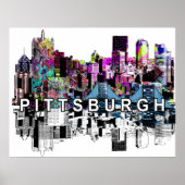 Pittsburgh, Pennsylvania, graffiti Poster (Voorkant)
