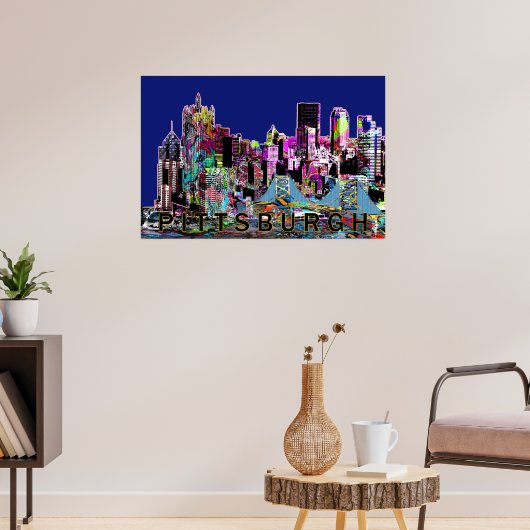 Pittsburgh, Pennsylvania, graffiti Poster (Woonkamer 3)