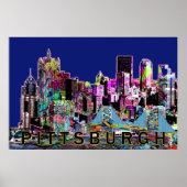 Pittsburgh, Pennsylvania, graffiti Poster (Voorkant)