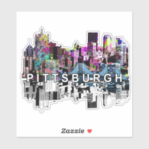 Pittsburgh, Pennsylvania, graffiti Sticker