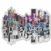 Pittsburgh, Pennsylvania, graffiti Sticker (Voorkant)
