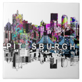 Pittsburgh, Pennsylvania, graffiti Tegeltje (Voorkant)