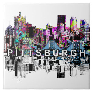 Pittsburgh, Pennsylvania, graffiti Tegeltje