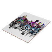 Pittsburgh, Pennsylvania, graffiti Tegeltje (Zijkant)