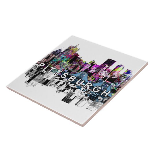 Pittsburgh, Pennsylvania, graffiti Tegeltje (Zijkant)