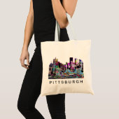 Pittsburgh, Pennsylvania, graffiti Tote Bag (Voorkant (product))