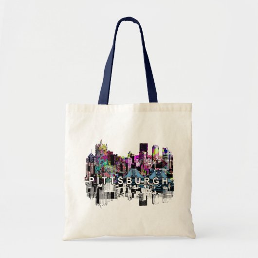 Pittsburgh, Pennsylvania, graffiti Tote Bag (Voorkant)