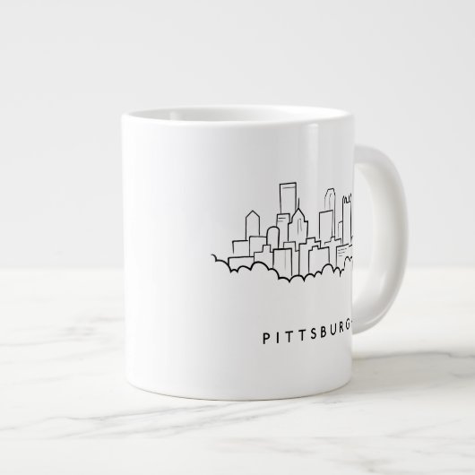 Pittsburgh Pennsylvania Grote Koffiekop (Voorkant rechts)