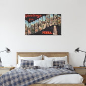 Pittsburgh, Pennsylvania - Grote letterscènes Canvas Afdruk (Insitu (Slaapkamer))