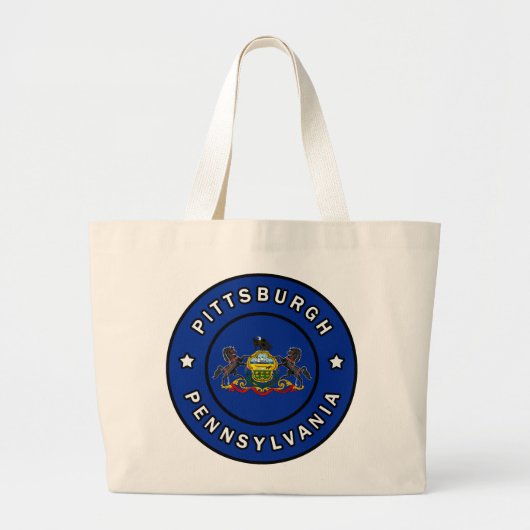 Pittsburgh Pennsylvania Grote Tote Bag (Voorkant)