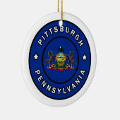 Pittsburgh Pennsylvania Keramisch Ornament (Rechts)