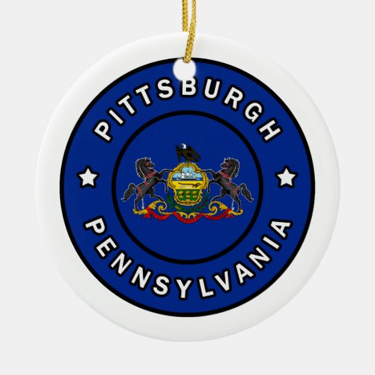 Pittsburgh Pennsylvania Keramisch Ornament (Voorkant)