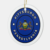 Pittsburgh Pennsylvania Keramisch Ornament (Links)