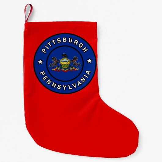 Pittsburgh Pennsylvania Kleine Kerstsok (Voorkant)