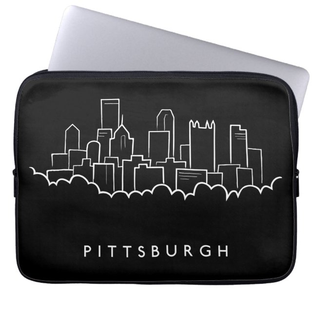 Pittsburgh Pennsylvania Laptop Sleeve (Voorkant)
