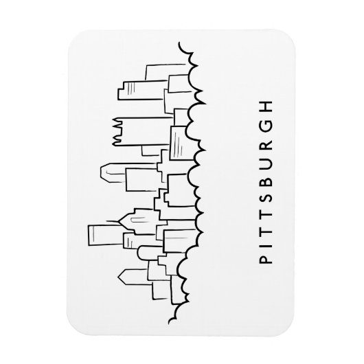 Pittsburgh Pennsylvania Magneet (Verticaal)