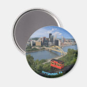 Pittsburgh Pennsylvania Magnet (Voorkant / Achterkant)