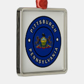 Pittsburgh Pennsylvania Metalen Ornament (Rechts)